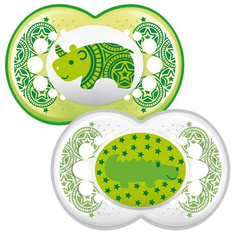 Mam silikónový cumlík clear ortodontický 2ks, 6m+, mam