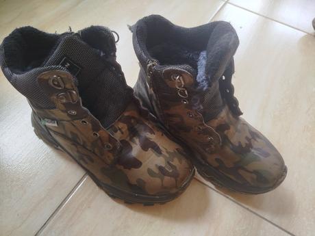 Maskáčové zateplené topánky, 36