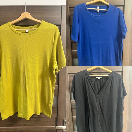 Balík 3 tričká takko a h&m, takko,xxl