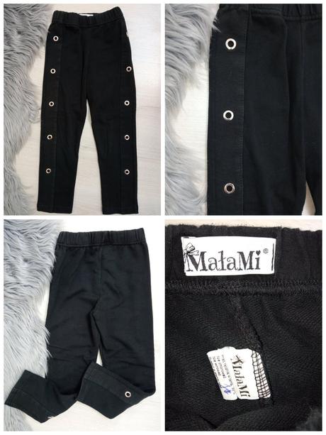 Dievčenské čierne legíny matami (5-6 r.), 110