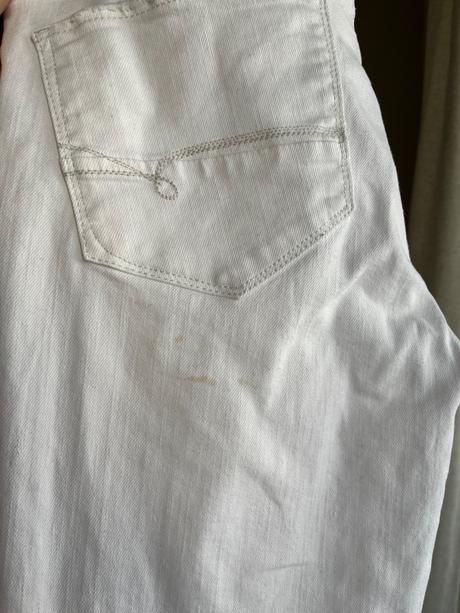 Bílé roztrhane skinny rifle mavi, m