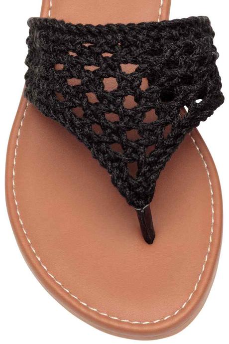 Hačkované žabky, h&m,36