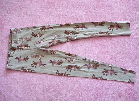 Zajačikové legíny, h&m,140