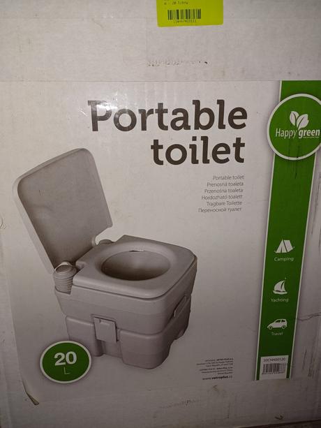 Prenosna toaleta 20l - nikdy nepouzita,