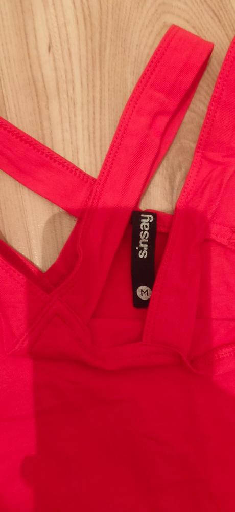 Atypicke červené tielko, sinsay,m