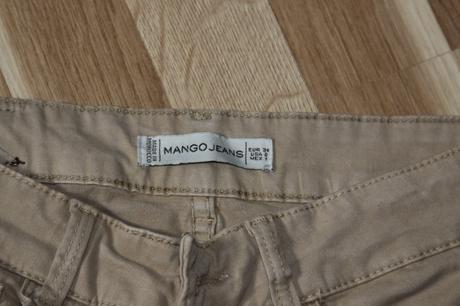 Béžové nohavice mango, mango,34