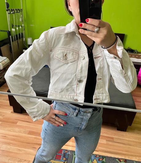 Biela riflovka, stradivarius,s