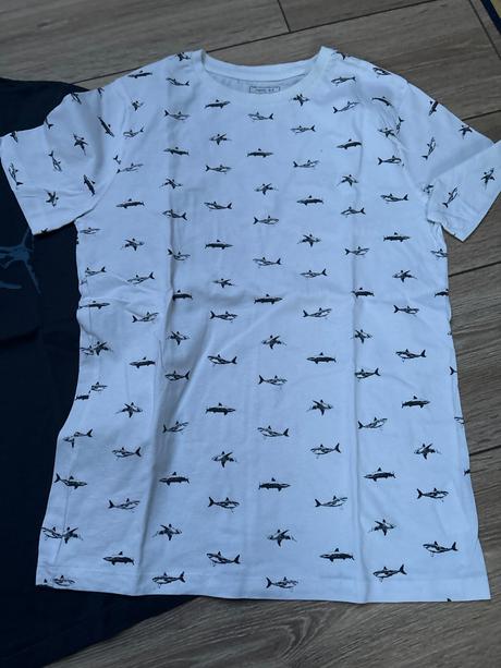 3pack tričká so žralokmi, next,158