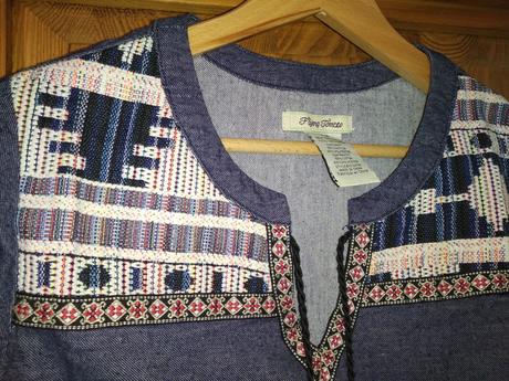 Krásna tunika na leto, s