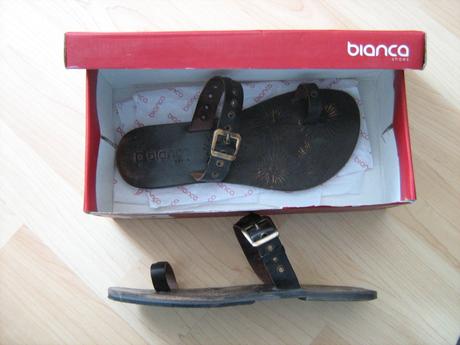 Kozene slapky bianca shoes, 38