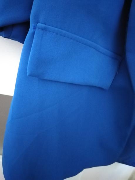 Modré sako s 3/4 rukávom, s