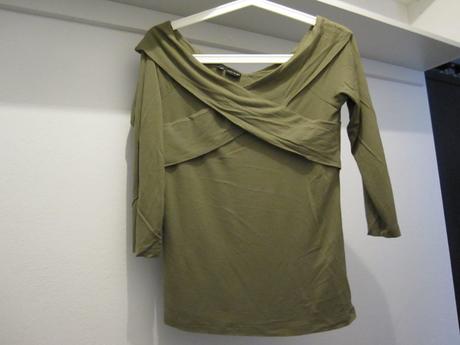 Khaki tricko 3/4 rukav, bonprix,s
