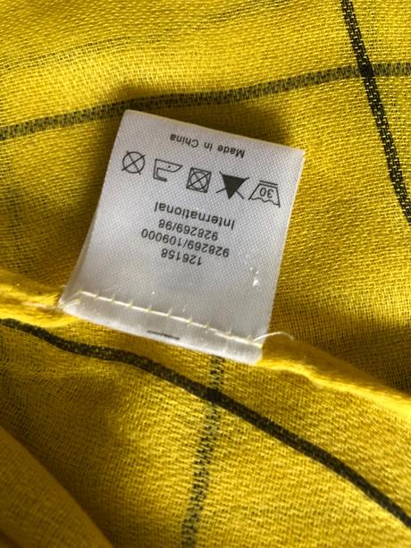 Zlty vacsi šal, orsay,xxl