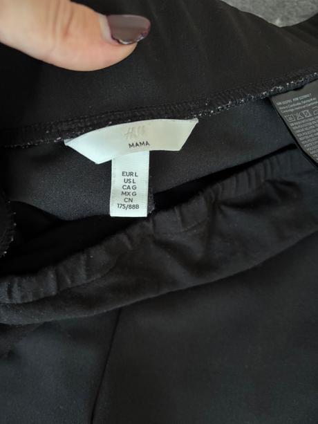 Tehotenské nohavice, h&m,l