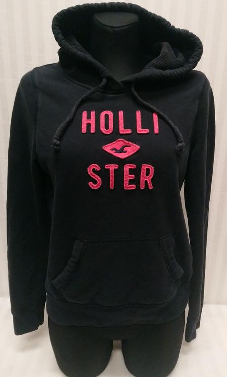 Dámska tmavo modrá mikina klokanka, hollister, m, hollister,m