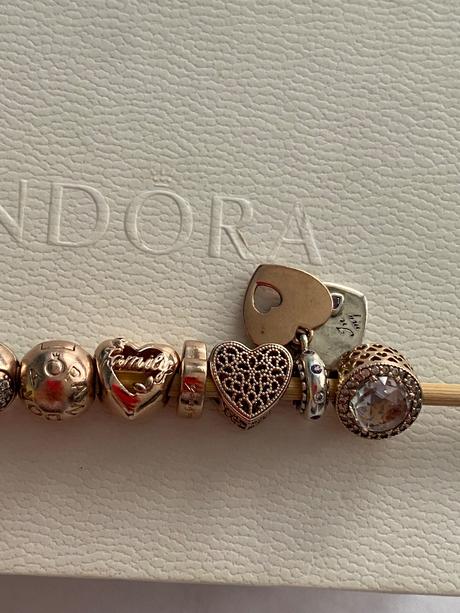 Pandora rose gold koralky, pandora