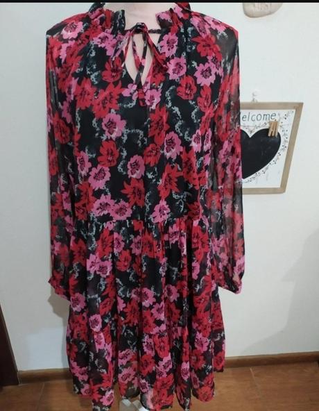 Kvetovane šaty, bonprix,m