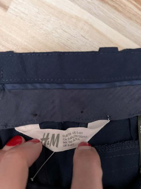 116 zn.h&m slávnostné nohavice s reguláciou v páse, h&m,116