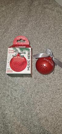 Bluetoot reproduktor - vianočná guľa, 