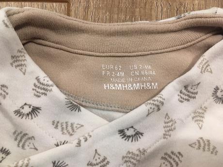 Zavinovacie bodycko, h&m,62