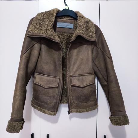 Kožušinová bunda, zara,s