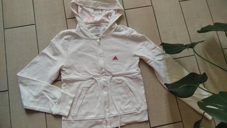 Biela mikina, adidas,176
