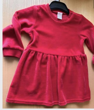 Krasne zamatove satocky len oprate, h&m,86