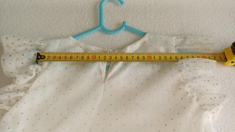 Biele šaty s zlatými bodkami veľ.134, sinsay,134