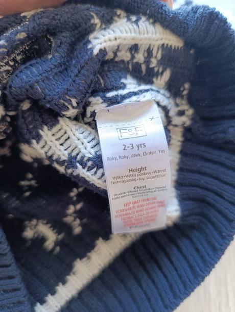 Chlapčenský zimný sveter, f&f,98