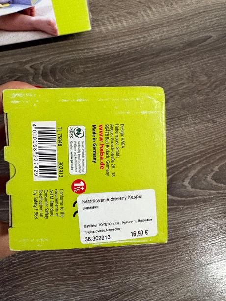 Haba a hape balik hraciek pre male detičky, 