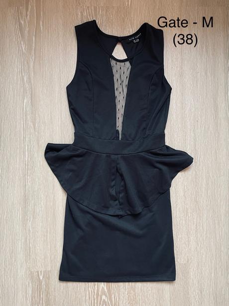 Čierne šaty gate (38), gate,m