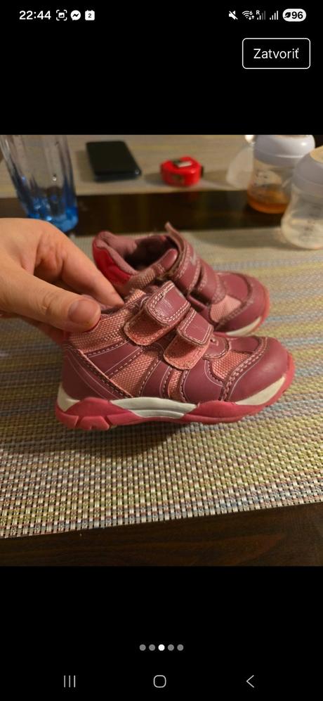 Bodovo ružové botasky na suchý zips, cupcake,20