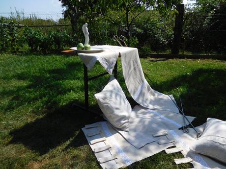 Závesy z tkaného plátna,