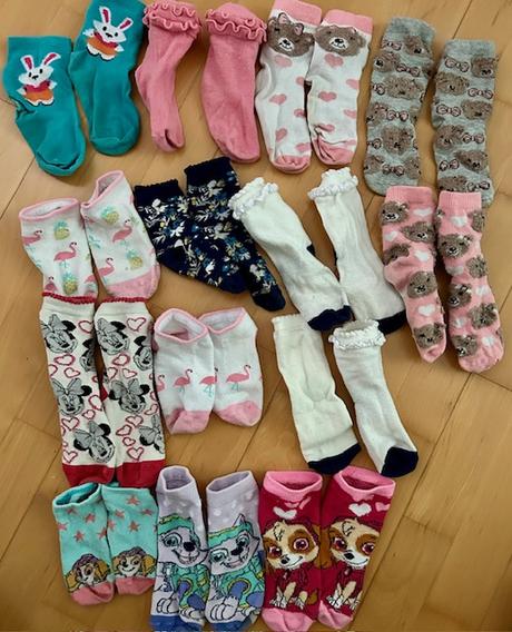 Ponožky 14 párov velkost 23-26, 23