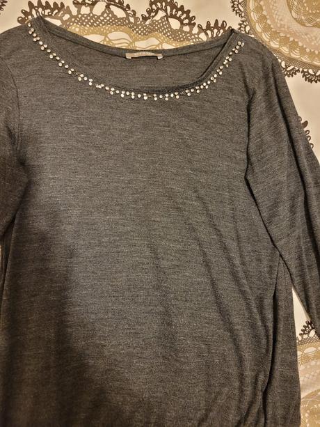 Tričko s dlhým rukávom s kamienkami, orsay,s