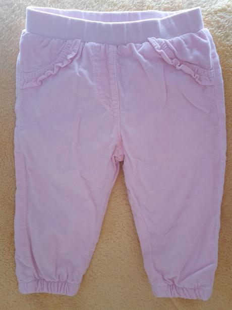 Menčestrové zateplené nohavice top stav, 80