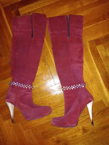 Kožené čižmy chiara ferragni, 37