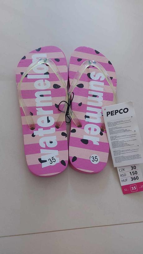 Milé žabky na leto, pepco,35