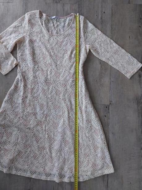 Ružovo-béžové čipkované šaty, house,42