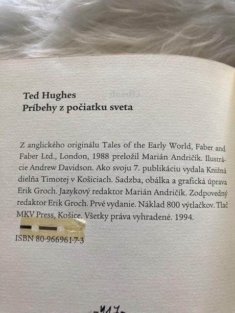 Príbehy z počiatku sveta ted hughes (1994),
