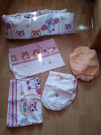 Mantinel a obliečky do detskej postieľky, šírka (cm): 60,dĺžka (cm): 120