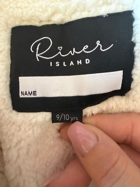 Prechodný kabát/zateplený pogumovaný kabátik, river island,134