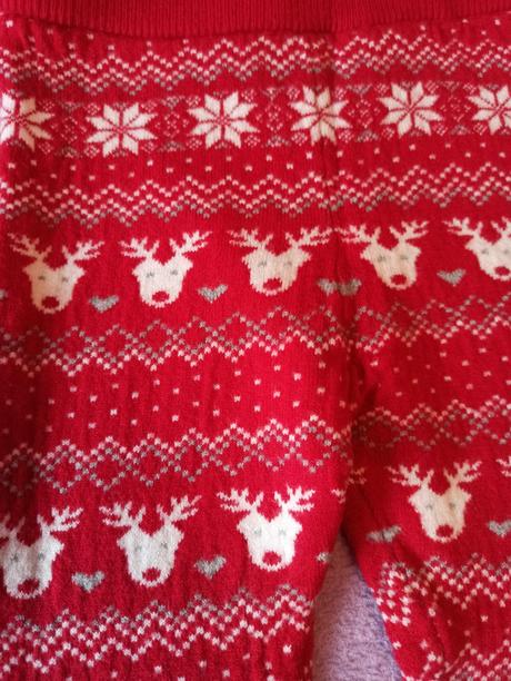 Zateplené legíny vianočné, lupilu,92