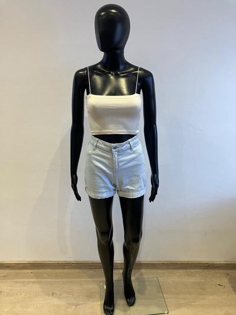 Dámsky crop top béžový pull bear (s), pull&bear,s