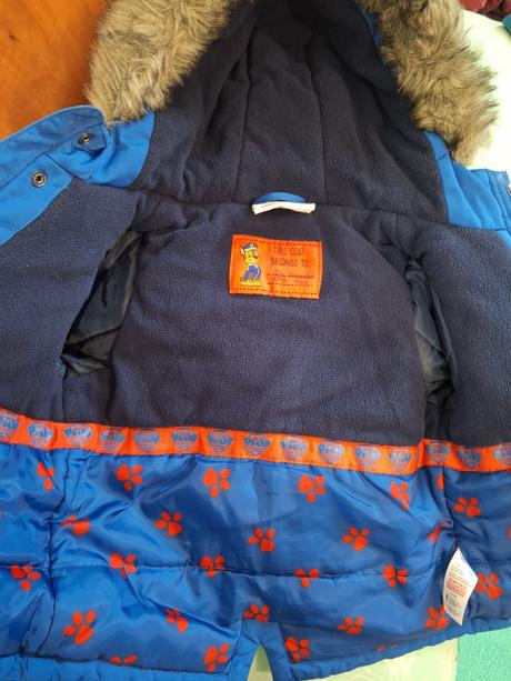 Zimná bunda detská labková patrola, f&f,86