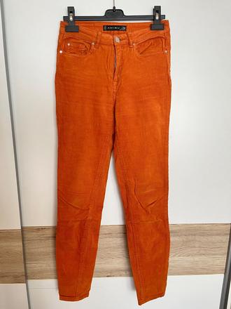 Menčestrové skinny nohavice, amisu,34