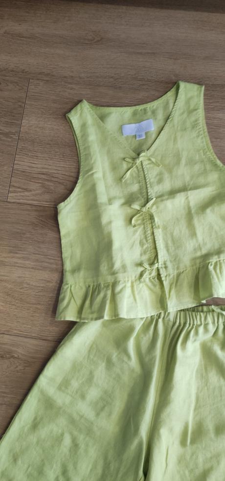 Ľanové nohavice zara plus top, zara,140