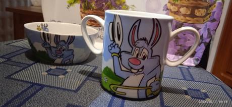 Súprava hrnček a miska,