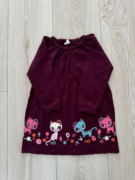 Šaty s macickami, h&m,86