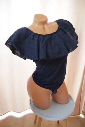 Tmavo modrý body top, tezenis, tezenis,s